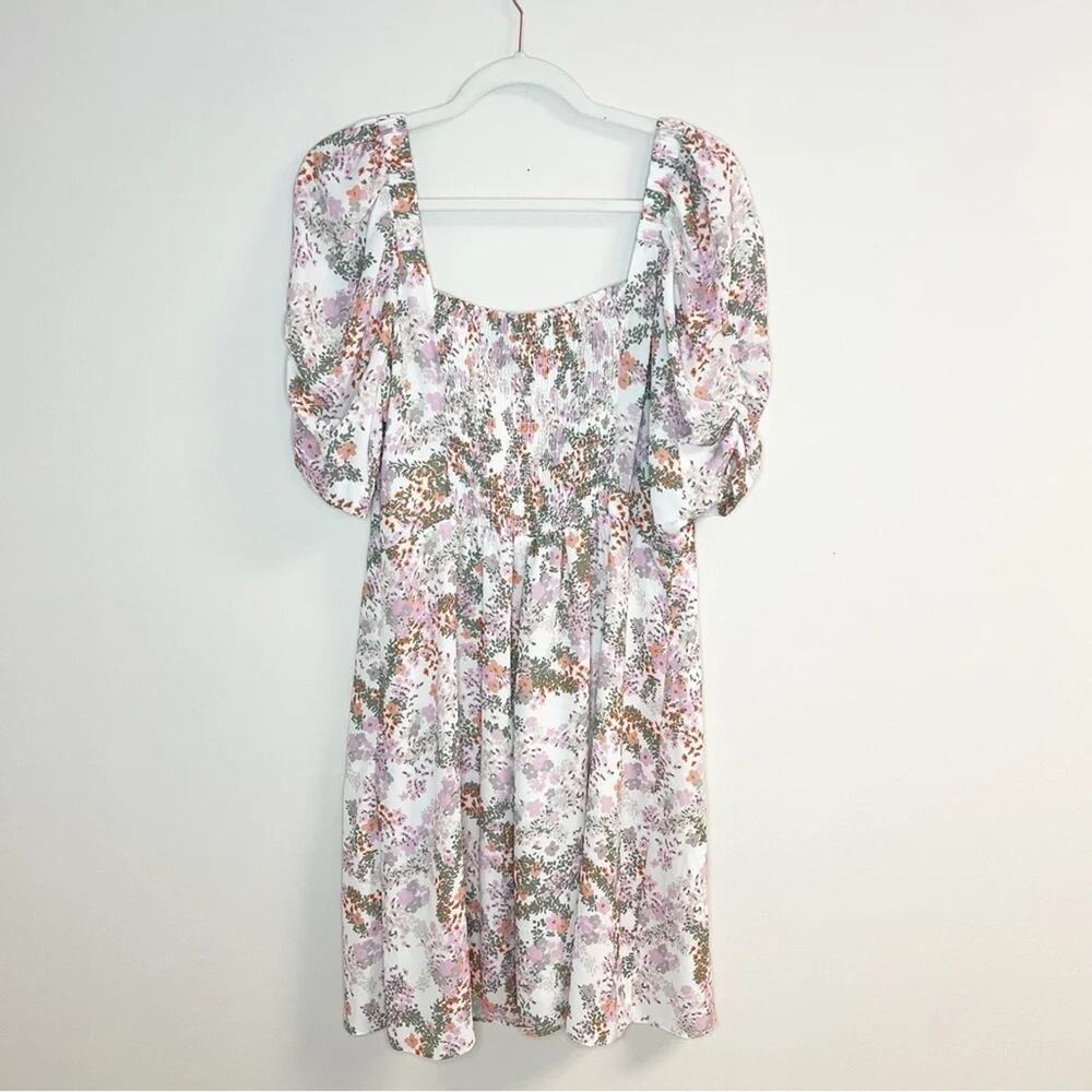 Rebecca Minkoff Floral Short Sleeve Mini Dress Size XL - Picture 5 of 11